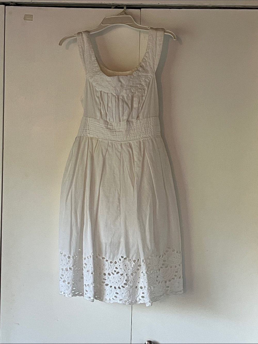 BB Dakota White Eyelet Midi Sundress